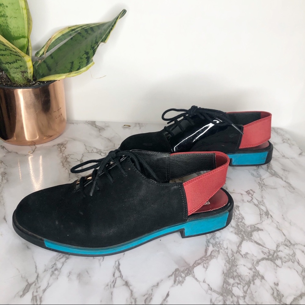 CAMPER | Bowie Slingback Lace Up Oxfords Flats 35